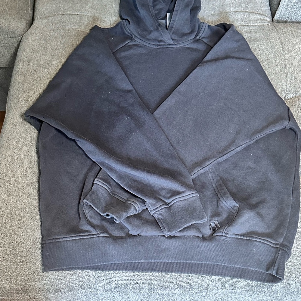 Black Hoodie with Front Pocket - Picture 3 of 5